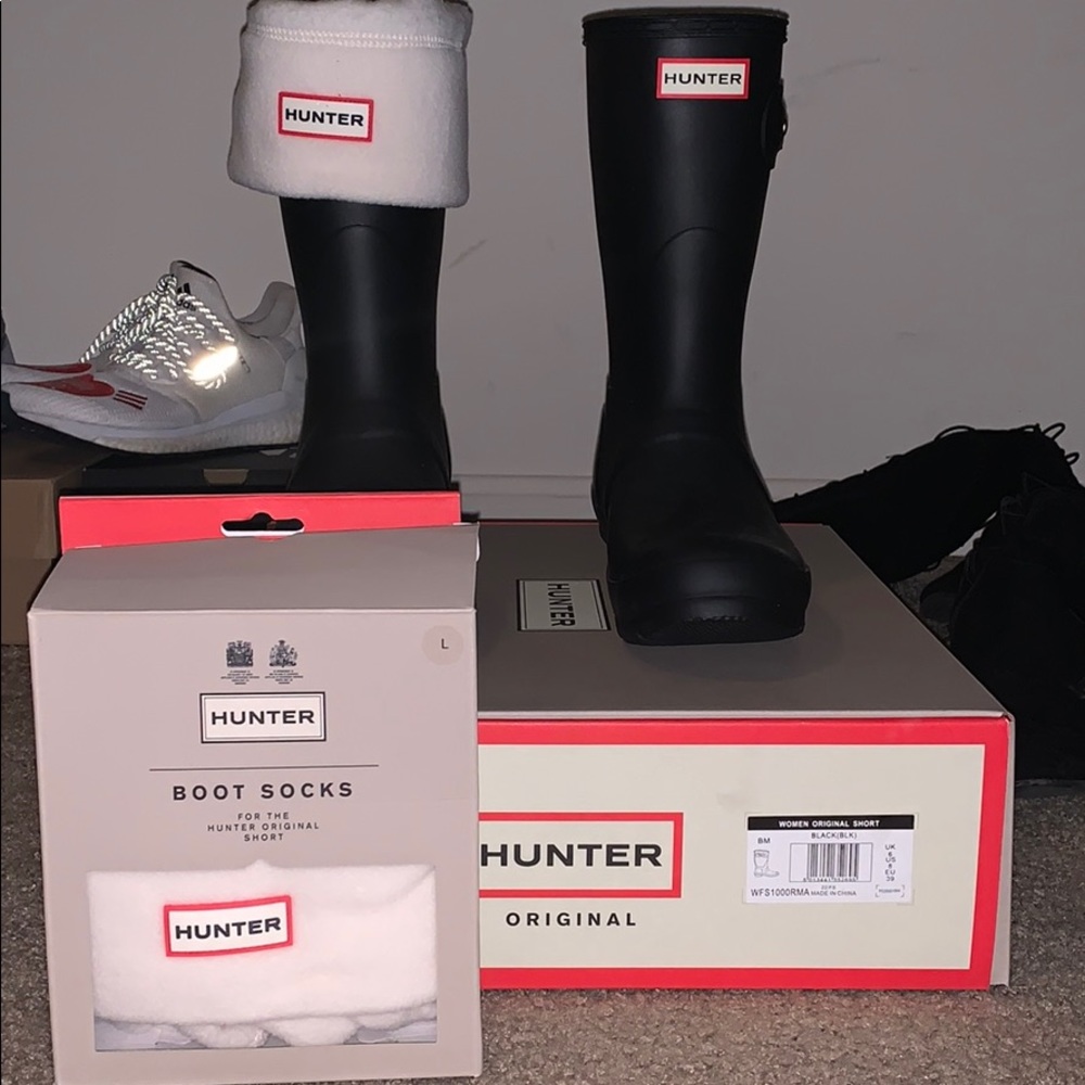 Women’s Original Short Black Hunter Boots